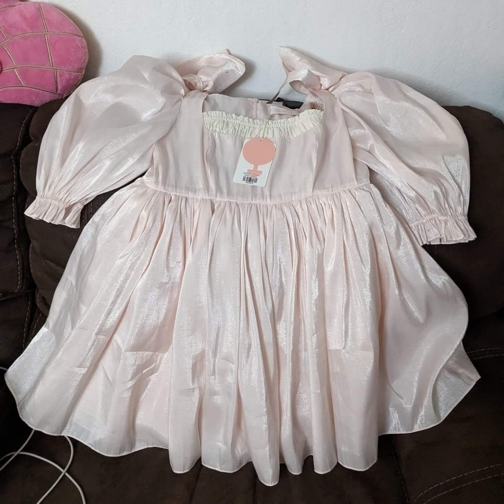 NWT XL Peach Fuzz Da Vinci Puff (recycled organza)